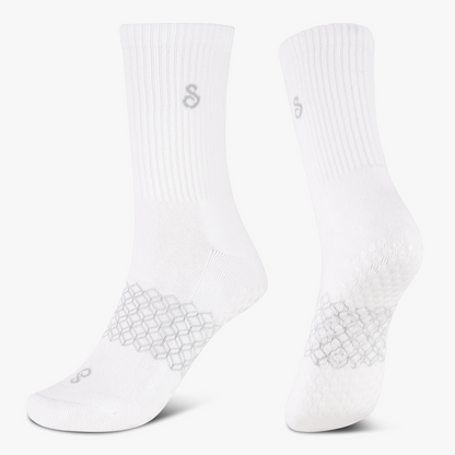grip socks (crew / mid-calf) - organic combed cotton
