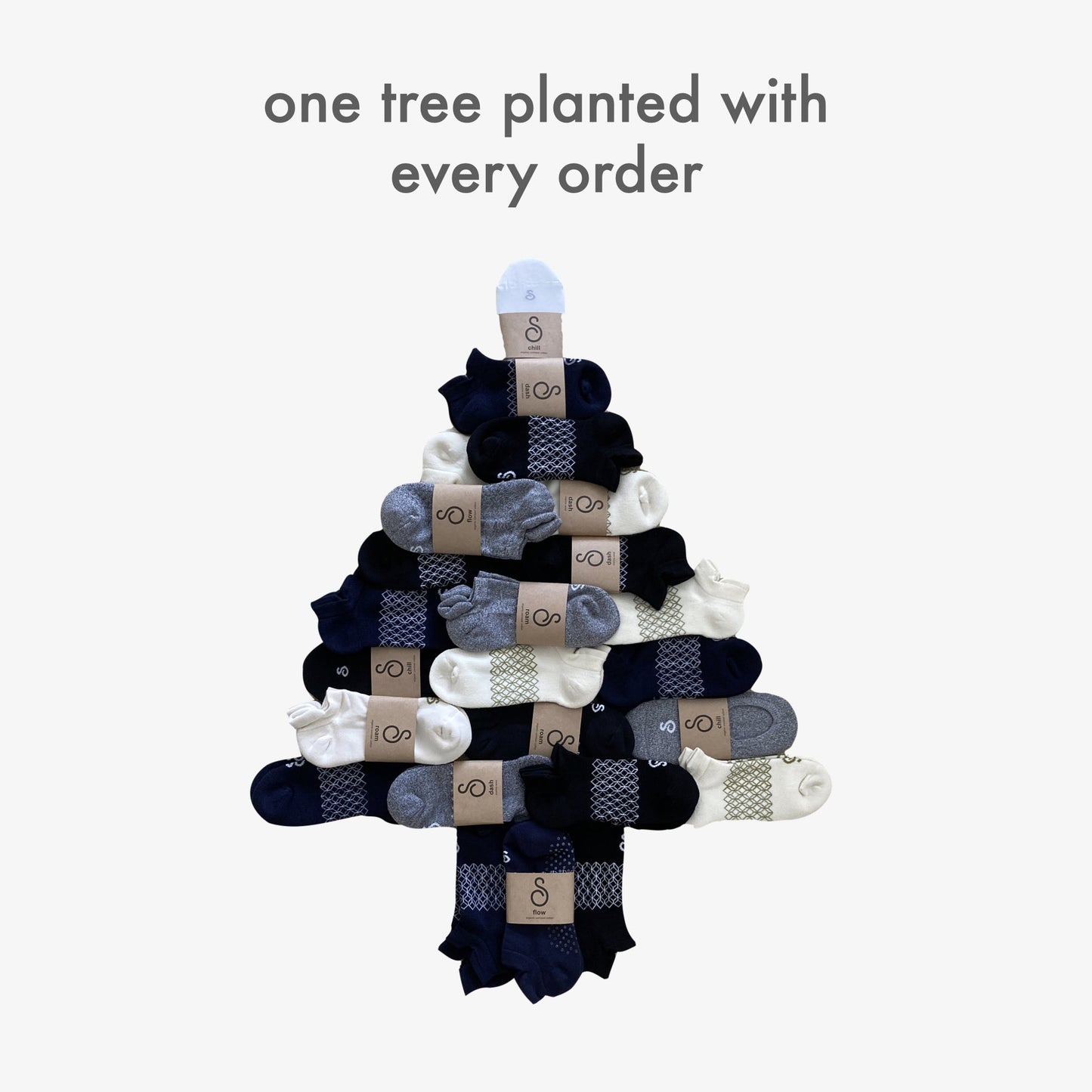 grip socks (crew / mid-calf) - organic combed cotton