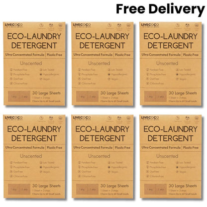 Eco-Laundry Detergent Sheets (60 Loads)