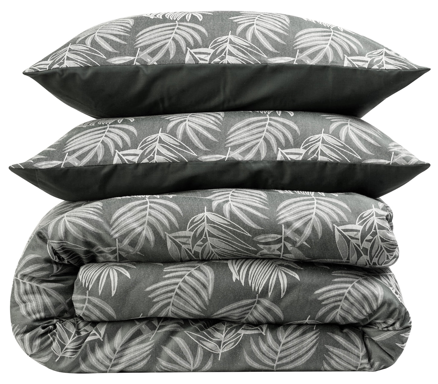 Leaf Jacquard Reversible Duvet Cover Sets - Cotton Blend for Ultimate Comfort & Eco-Friendly