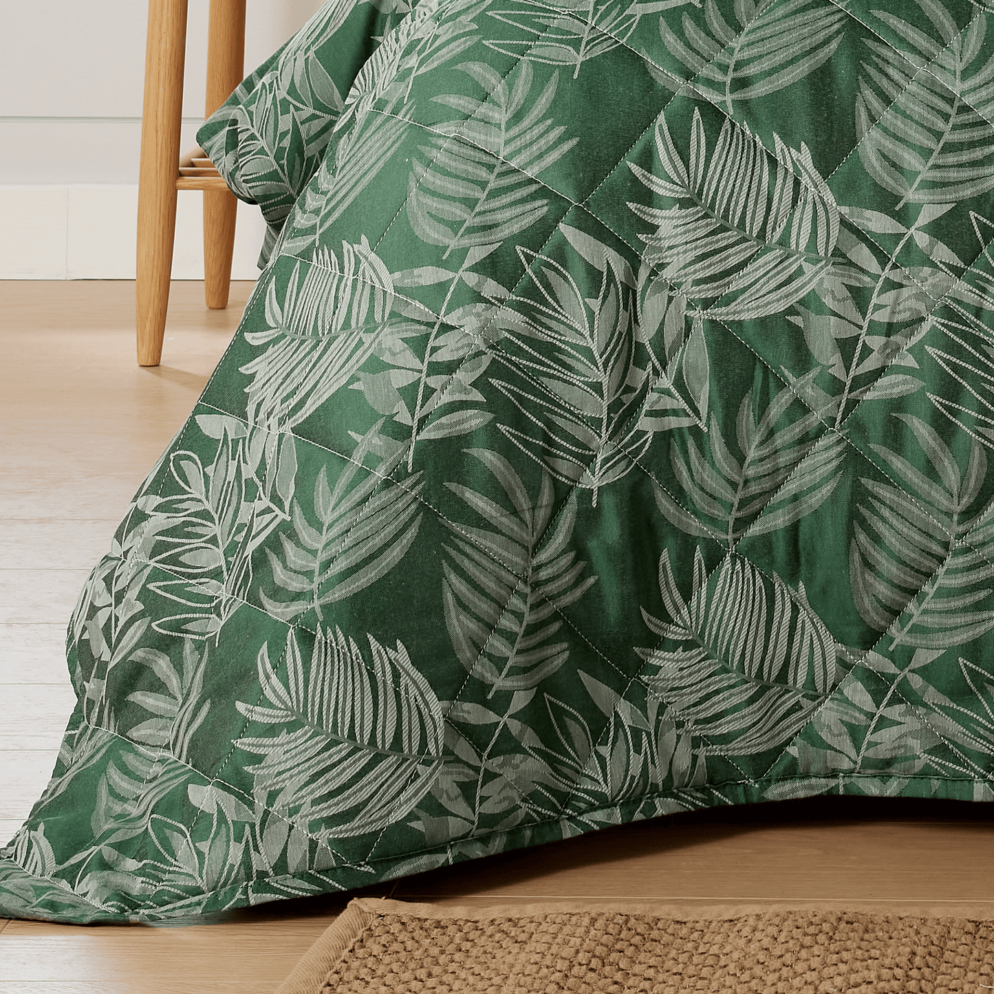 Leaf Jacquard Reversible Duvet Cover Sets - Cotton Blend for Ultimate Comfort & Eco-Friendly