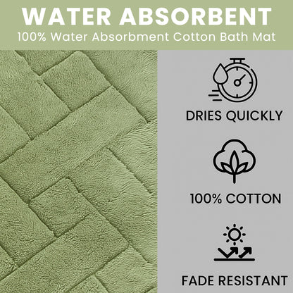 OLIVIA ROCCO Bali Bath Mat And Pedestal Set Luxurious Super Absorbent Easy Care Non Slip