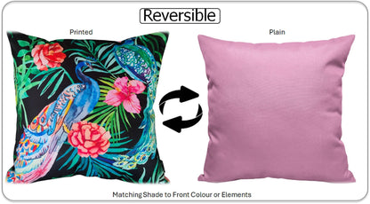 OLIVIA ROCCO Peacock Waterproof Cushion Covers 43 X 43 CM Reversible Breathable Bedroom Refresh Sofa Accent