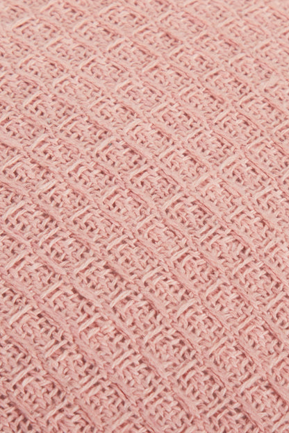 OLIVIA ROCCO Lisbon Pure Indian Cotton Handwoven Honeycomb Cushion Covers 17x17 and 24x24
