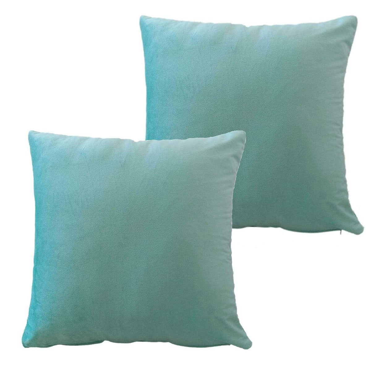 OLIVIA ROCCO Pack Of 2 Ultra-Soft Matte Velvet Cushion Covers 17x17 Inch Charcoal Silver Bedroom Refresh Sofa Accent