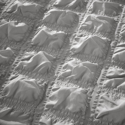 OLIVIA ROCCO Soho Grey Microfibre Duvet Cover Set With Pillowcases Quilted Super Soft