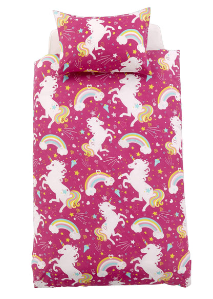 OLIVIA ROCCO Unicorn Duvet Cover Set For Kids Cotton-Rich OEKO-TEX Certified Whimsical