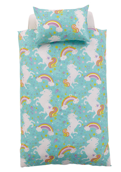 OLIVIA ROCCO Unicorn Duvet Cover Set For Kids Cotton-Rich OEKO-TEX Certified Whimsical