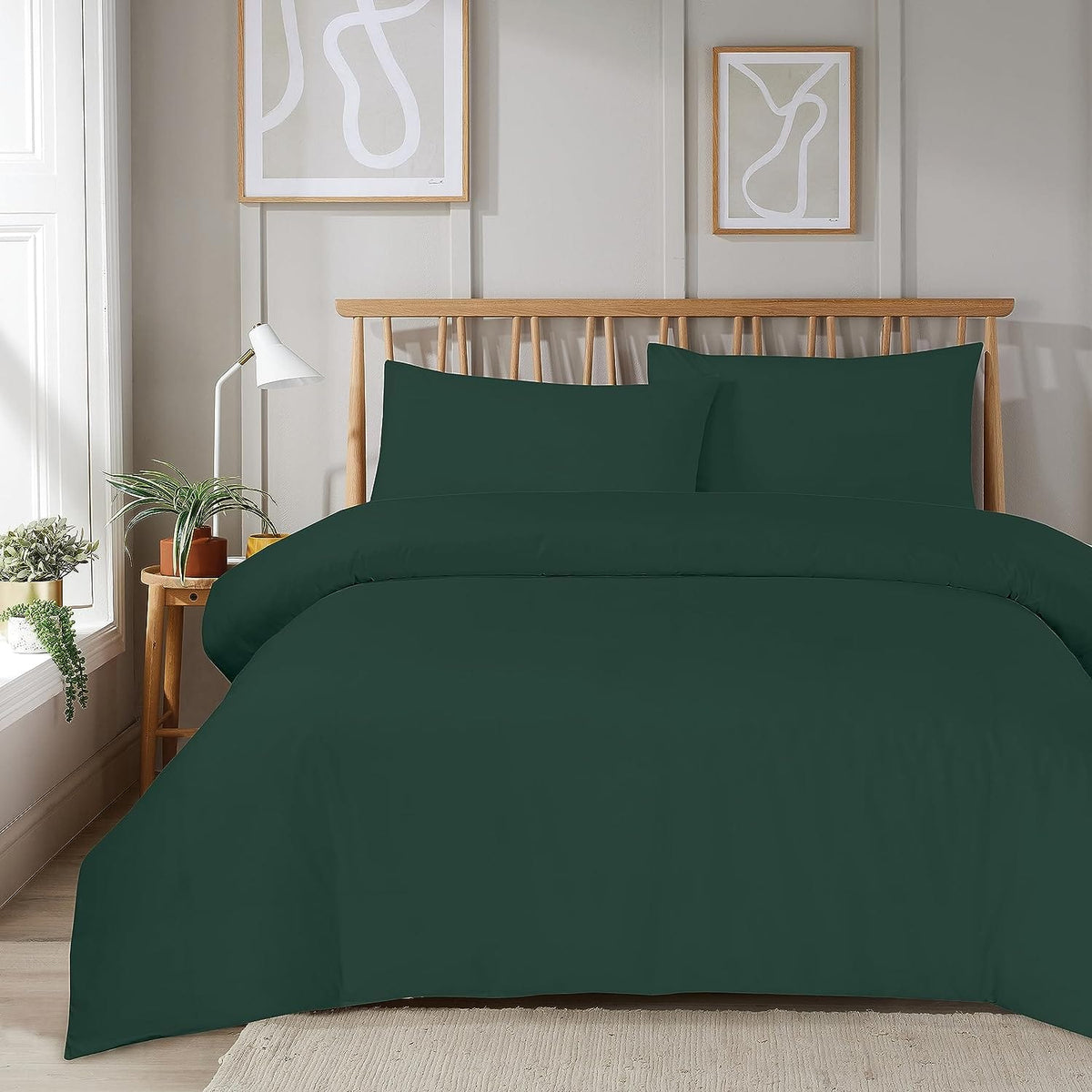 OLIVIA ROCCO Duvet Set With Zipper Closure Easy Care Plain Dye Luxurious Super Soft Bed
