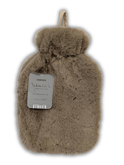 OLIVIA ROCCO Faux Fur Covered 2 Litre Luxury Hot Water Bottle Thermotherapy Natural Hotel-Quality Everyday Comfort