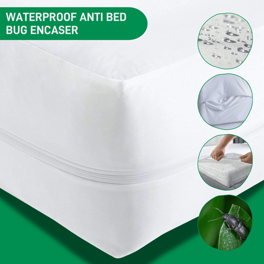 OLIVIA ROCCO Waterproof Anti Bed Bug Mattress Encaser Extra Deep Easy-Care Hotel-Quality Textile