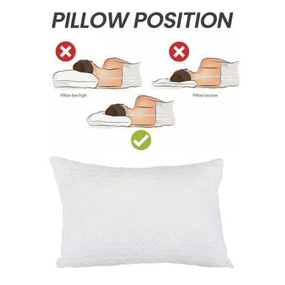 OLIVIA ROCCO Air Flow Pillow Hotel Quality Anti Snore Side Sleeper Premium Fibre Filling