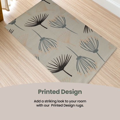OLIVIA ROCCO Printed Rug Nina Design Colour Non-Slip Modern Floor Rug For Living Room