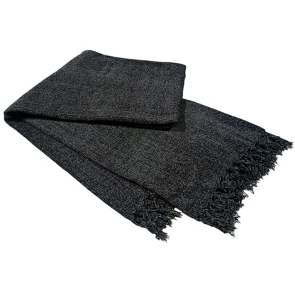 OLIVIA ROCCO Chenille Tassel Throw Blanket for Couch Sofa Chair Bed All-Season Cosy Sofa and Bedroom Layering