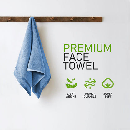 OLIVIA ROCCO Belmont Viscose Stripe Blue Towels 100% Cotton Hotel Quality Super Absorbent
