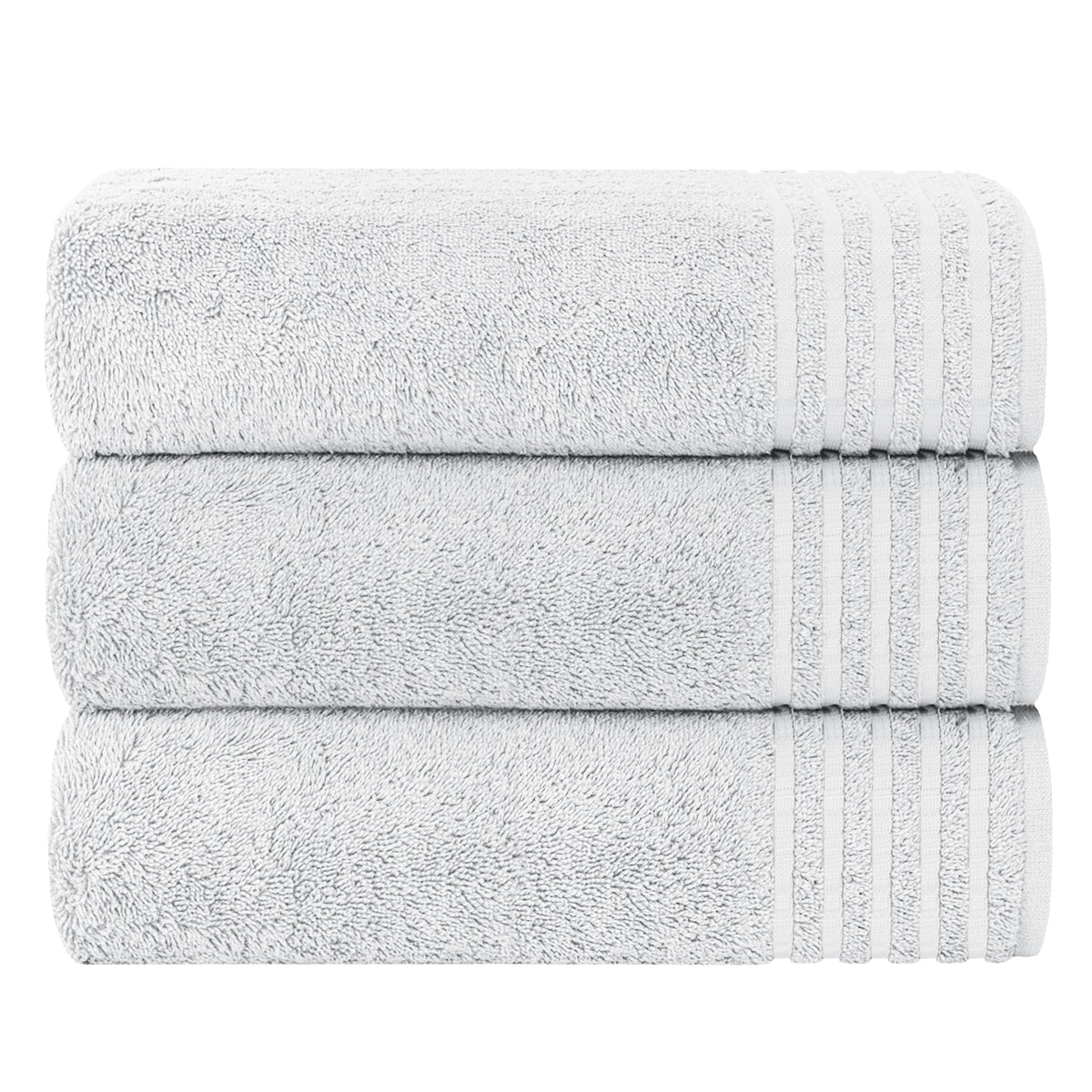 OLIVIA ROCCO Monaco 3 Pack Extra Large Bath Sheets 500GSM 100% Cotton Highly Absorbent