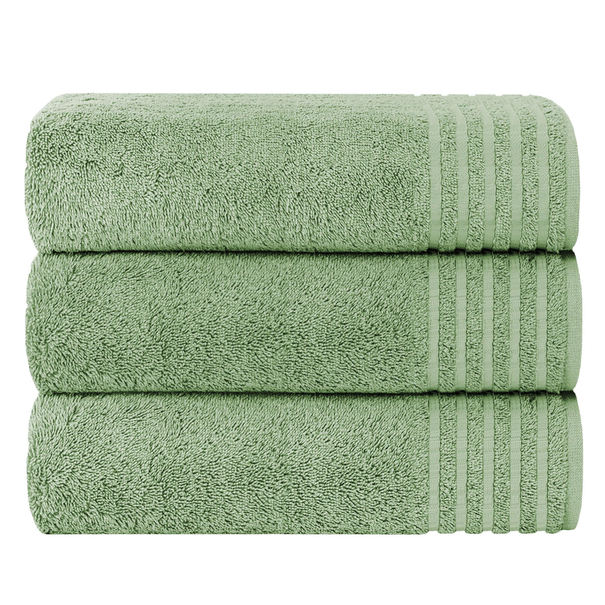 OLIVIA ROCCO Monaco 3 Pack Extra Large Bath Sheets 500GSM 100% Cotton Highly Absorbent