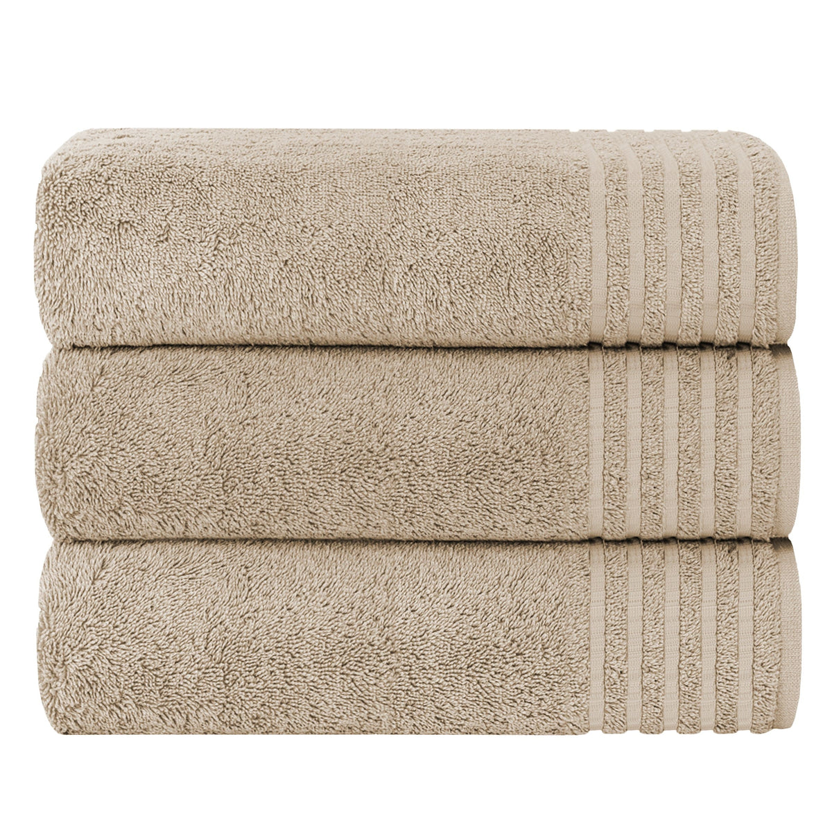 OLIVIA ROCCO Monaco 3 Pack Extra Large Bath Sheets 500GSM 100% Cotton Highly Absorbent