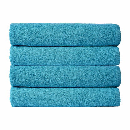 OLIVIA ROCCO Pack Of 4 Large Quick-Drying Indus Valley Cotton Bath Sheets 80x140cm