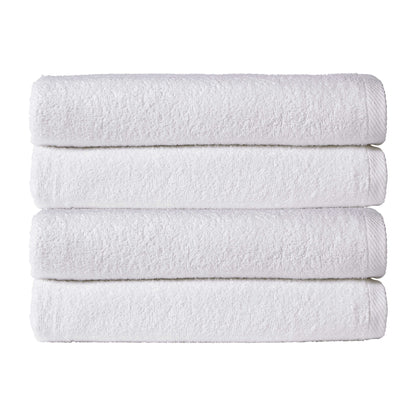OLIVIA ROCCO Pack Of 4 Large Quick-Drying Indus Valley Cotton Bath Sheets 80x140cm