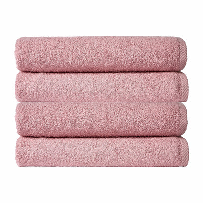 OLIVIA ROCCO Pack Of 4 Large Quick-Drying Indus Valley Cotton Bath Sheets 80x140cm