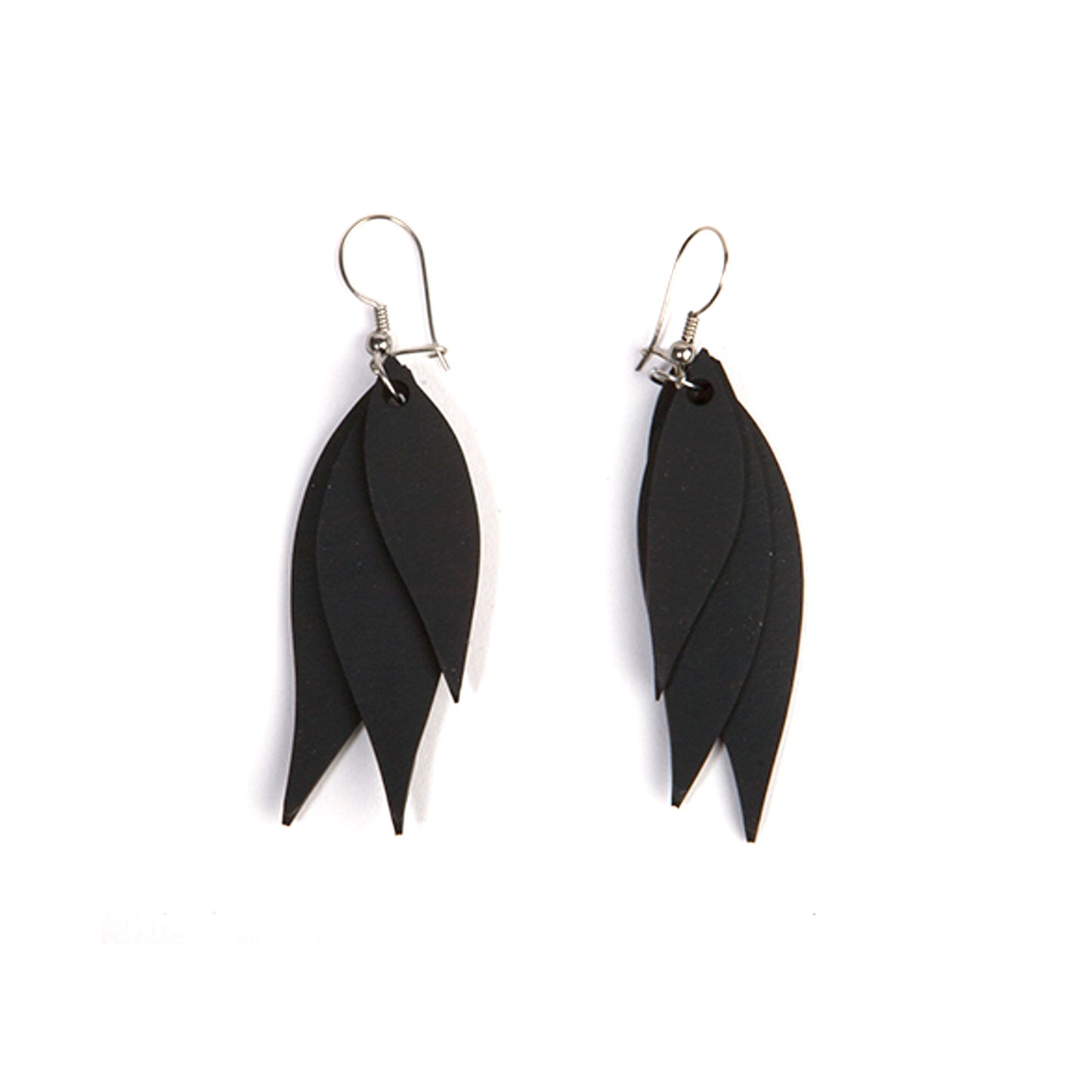Flake Recycled Rubber Earrings - Eco Friendly-1