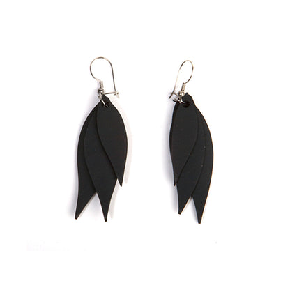 Flake Recycled Rubber Earrings - Eco Friendly-1