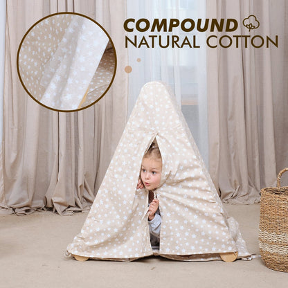Play Tent Cover with Mat for Triangle Ladder-4