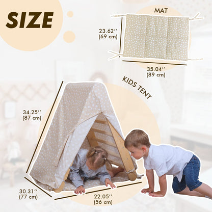 Play Tent Cover with Mat for Triangle Ladder-1