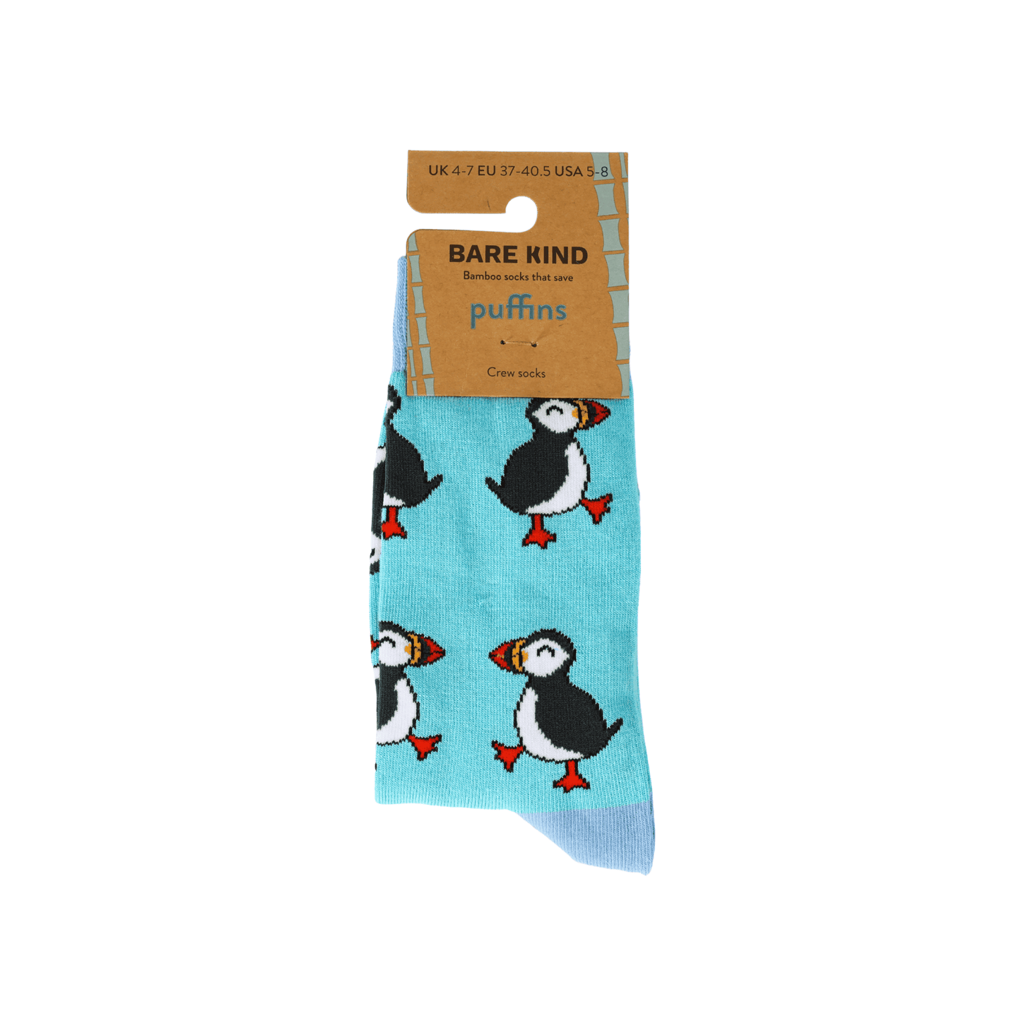 Save the Puffins Bamboo Socks