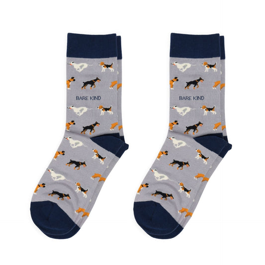 Purple Dog Pet Pair Bamboo Sock Set