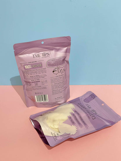 Clucky Filets - 100% Freeze-Dried Chicken Breast Treats | Pure & Natural | Tail Tips UK | 4pcs pack