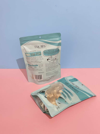 Cod Crunchies - 100% Freeze-Dried Cod Treats | Pure & Natural | Tail Tips UK | 40g pack
