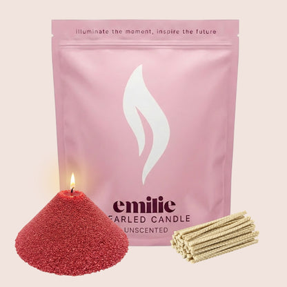Unscented Pearled Candle - 1kg, 200 Hour Burn Time