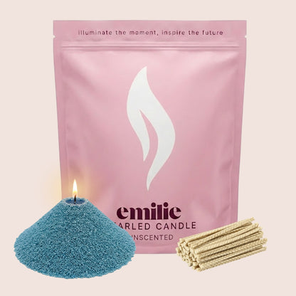 Unscented Pearled Candle - 1kg, 200 Hour Burn Time