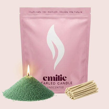 Unscented Pearled Candle - 1kg, 200 Hour Burn Time