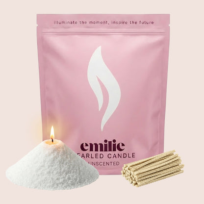 Unscented Pearled Candle - 1kg, 200 Hour Burn Time