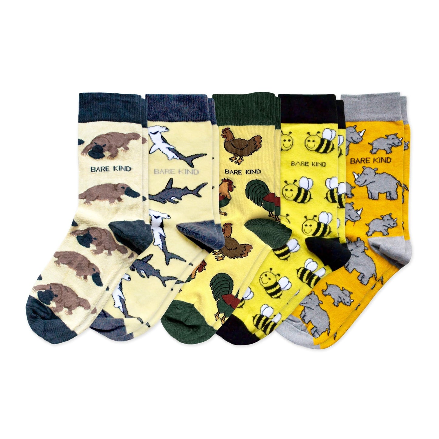 Yellow Lover 5 Bamboo Sock Set